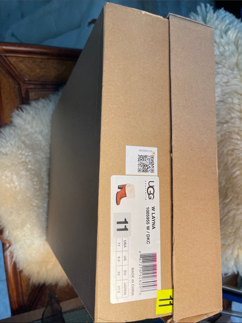 UGG Chestnut Boxed Wlanna Boots